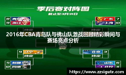 2016年CBA青岛队与佛山队激战回顾精彩瞬间与赛场亮点分析